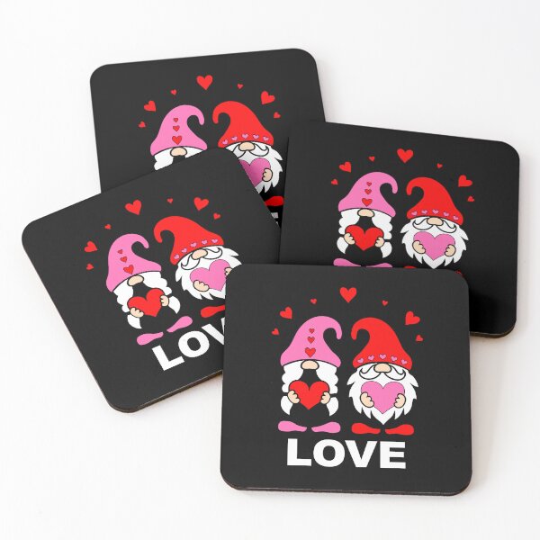 Item preview, Happy Valentine's Day Valentine Gnomes Gnome Elf Elves designed and sold by Spaceshipsells.