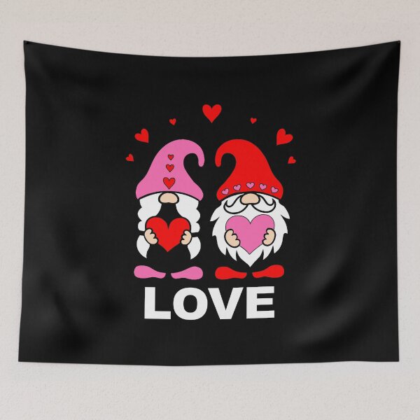 Item preview, Happy Valentine's Day Valentine Gnomes Gnome Elf Elves designed and sold by Spaceshipsells.