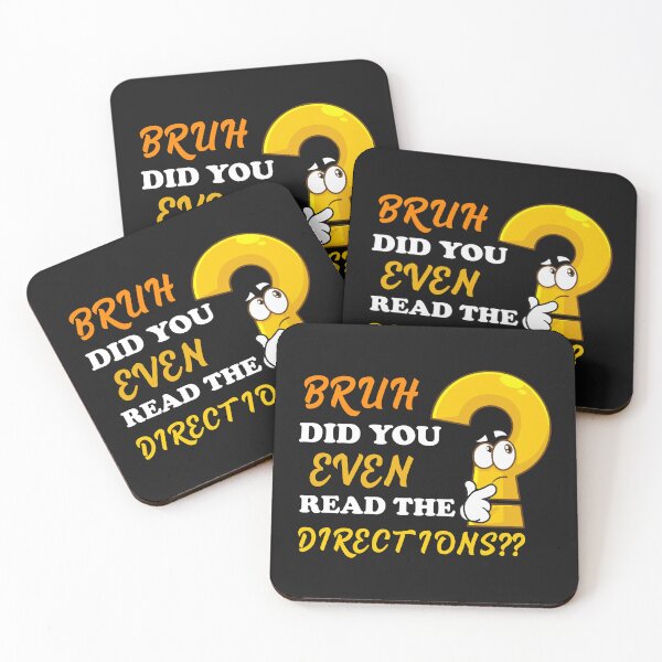 Item preview, Bruh Did You Even Read The Directions funny and Sarcastic Teacher Teaching designed and sold by beunique5.