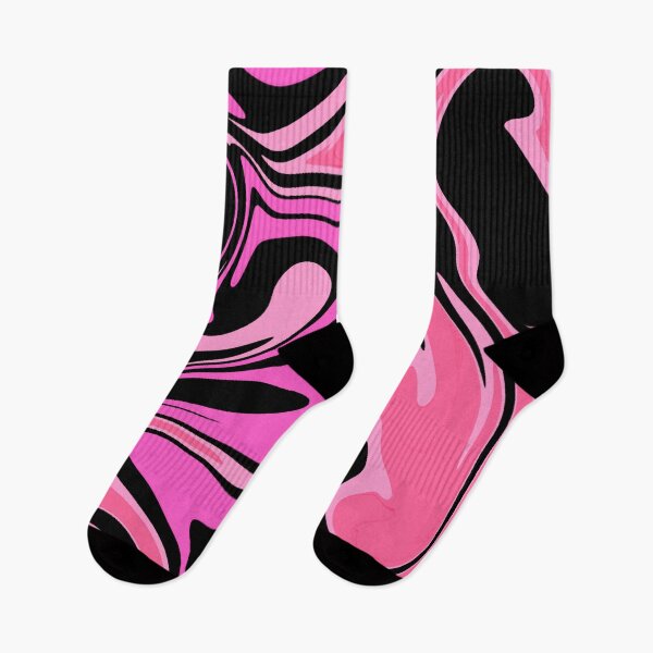 Item preview, Abstract Liquid Art Pattern Black and Pink designed and sold by quinellie.