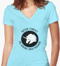 Never Forget: The Bowling Green Massacre Women's Fitted V-Neck T-Shirt