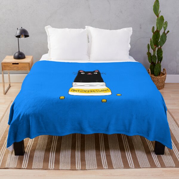 Item preview, BEST SELLER - Cat and Antidepressant Merchandise Essential T-Shirt designed and sold by FinnKraus.