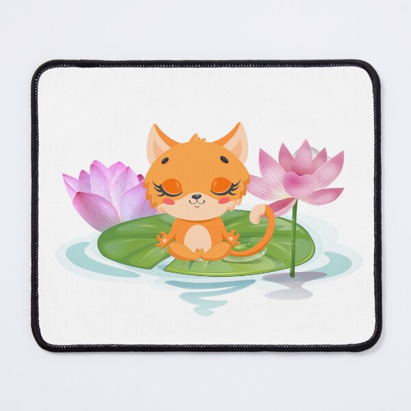Item preview, Cute Cat In Lotus flower designed and sold by Hoetoons.