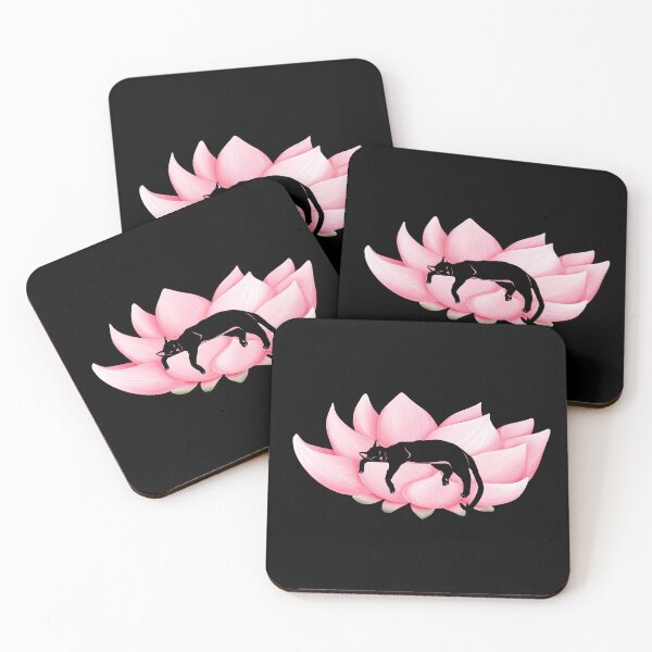 Item preview, Cute Cat In Lotus flower designed and sold by Hoetoons.