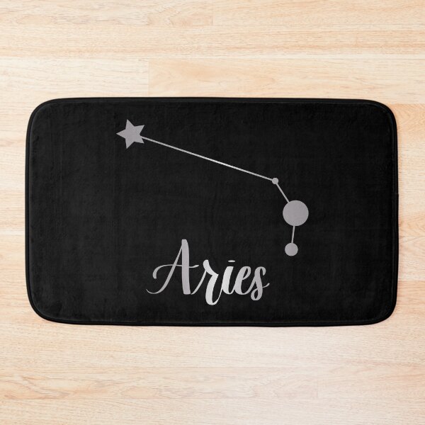 Item preview, Aries Zodiac Constellation in Silver - Black designed and sold by Kelly Leung.