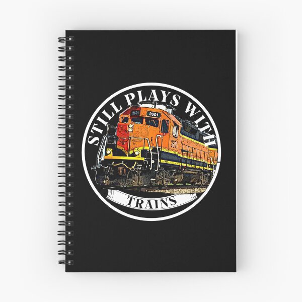 Item preview, Still Plays with trains - Black Orange Yellow Diesel Locomotive Engine  designed and sold by TheTrainRoom.