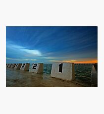 Merewether Ocean Baths at Dusk 3 Photographic Print
