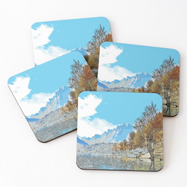 Item preview, Mountain lake in Pakistan summer landscape designed and sold by artdragongift 15.