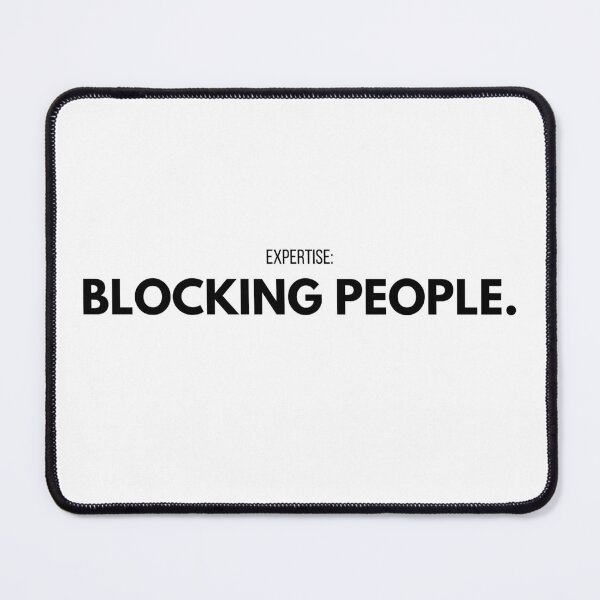 Item preview, BLOCKING PEOPLE, Black designed and sold by imabbhey.
