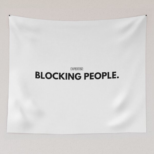 Item preview, BLOCKING PEOPLE, Black designed and sold by imabbhey.