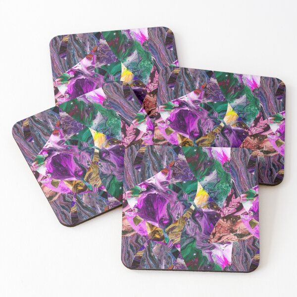 Item preview, Stylized leaf with an explosion of colors designed and sold by Shape-And-Color.