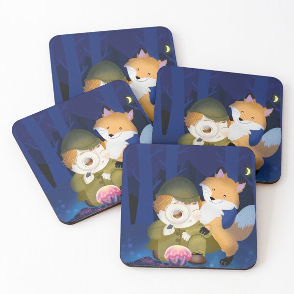 Item preview, Fox and the glowing mushroom designed and sold by MyParadiseGifts.