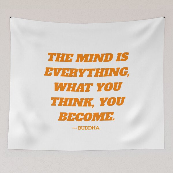 Item preview, The mind is everything quote by buddha. designed and sold by Aumcreations.