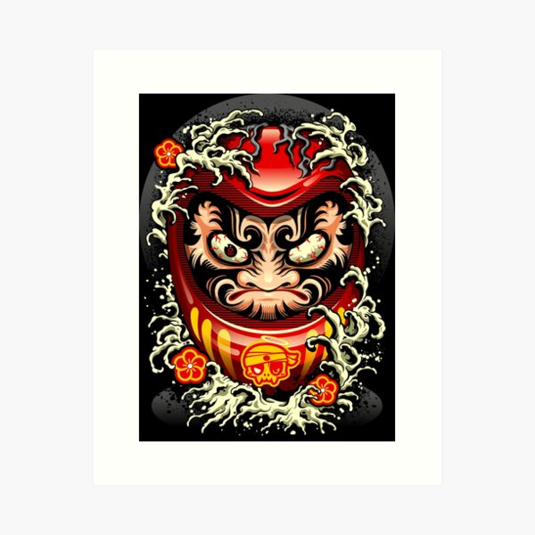 Japanese Traditional Daruma Doll  Art Board Print for Sale by