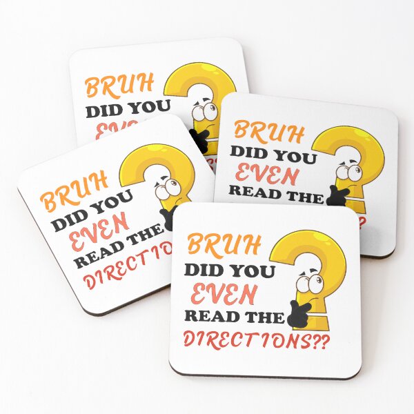 Item preview, Bruh Did You Even Read The Directions funny and Sarcastic Teacher Teaching designed and sold by beunique5.