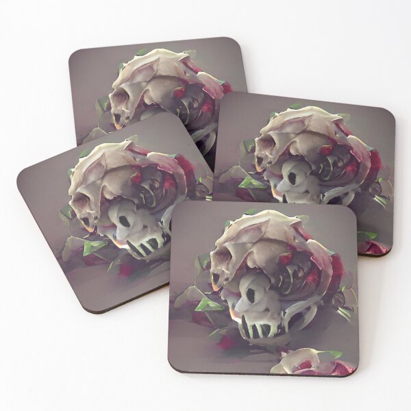 Item preview, red rose skull designed and sold by calacas05.