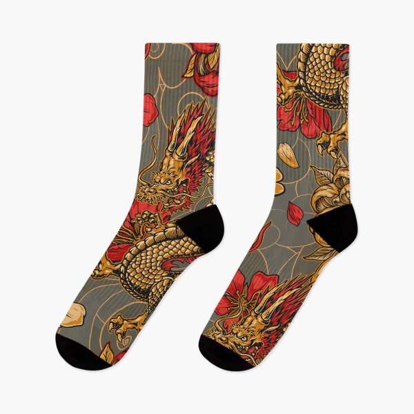 Item preview, The Golden Japanese Dragon designed and sold by Vector Scout Lab.