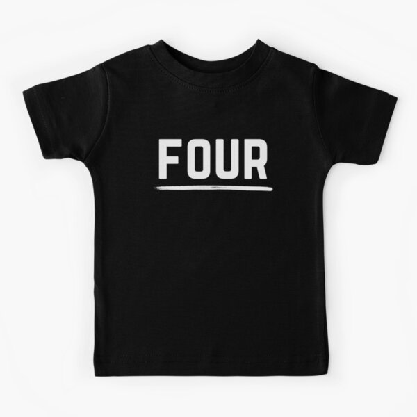 Item preview, I'm four years old - elegant white capital letters with line under the word. designed and sold by 3liliesworld.