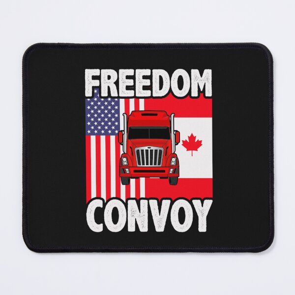 Item preview, Canadian And USA Flag Trucking Freedom Convoy T Shirt designed and sold by Anthony-Wilson.