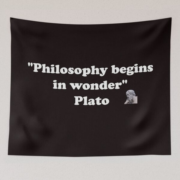Item preview, Philosophy begins in wonder Plato designed and sold by LargeShop.
