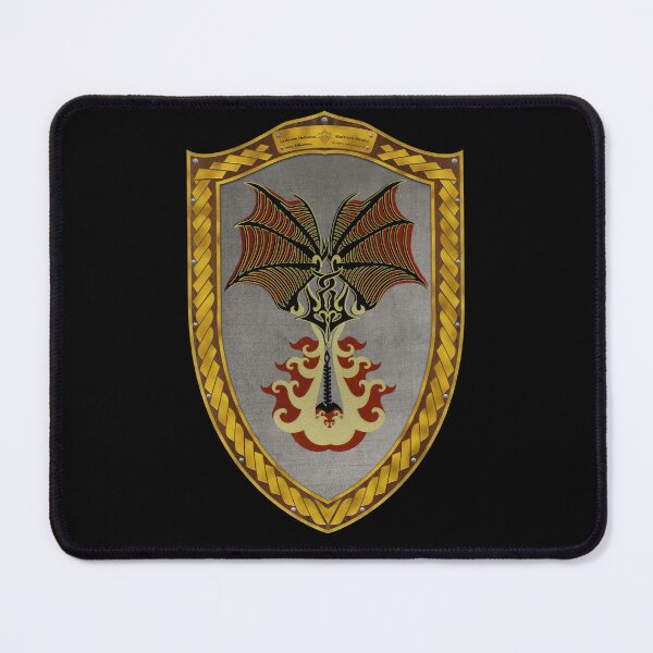 Item preview, Crimson Defiance (Shield Gold Celtic Rope on Wood) designed and sold by Swabcraft.
