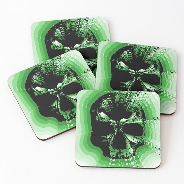 Item preview, Green Skull designed and sold by TheBlindBandit-.