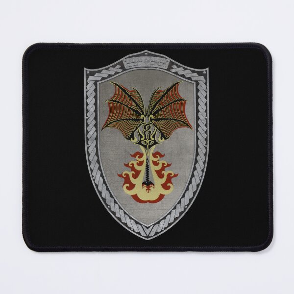 Item preview, Crimson Defiance (Shield moonsilver Celtic Rope on black leather) designed and sold by Swabcraft.