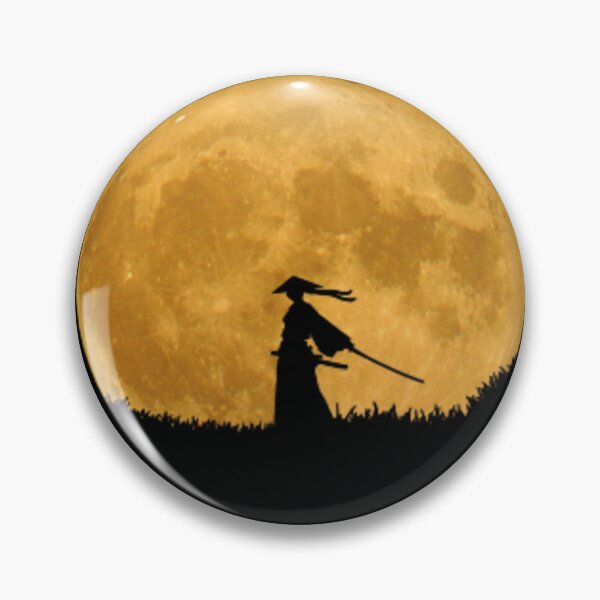 Item preview,  dark shadow samurai in front of the moon with katana  designed and sold by ADAPTO.
