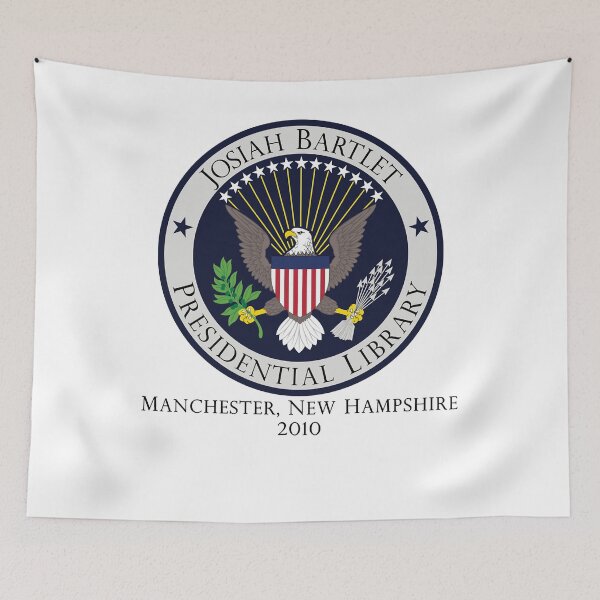 Item preview, Regalos de cumpleaños Josiah Bartlet Presidential Library Logo Barlet For America Tee E-04122102 designed and sold by CarlosHoeger644.