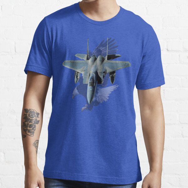 F-15 Eagle With American Eagle' Hanes Youth T-Shirt