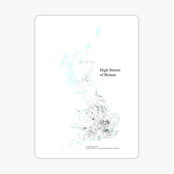 Item preview, High Streets of Great Britain designed and sold by ianturton.