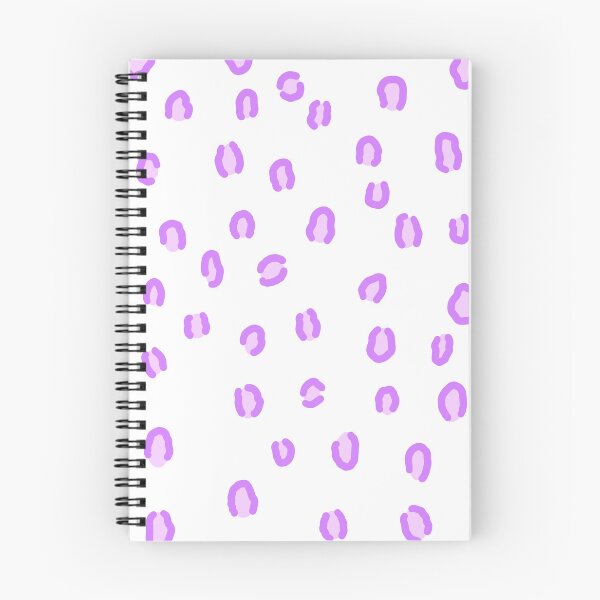 Item preview, Purple Leopard Print Spiral Notebook designed and sold by elle-dee-art.