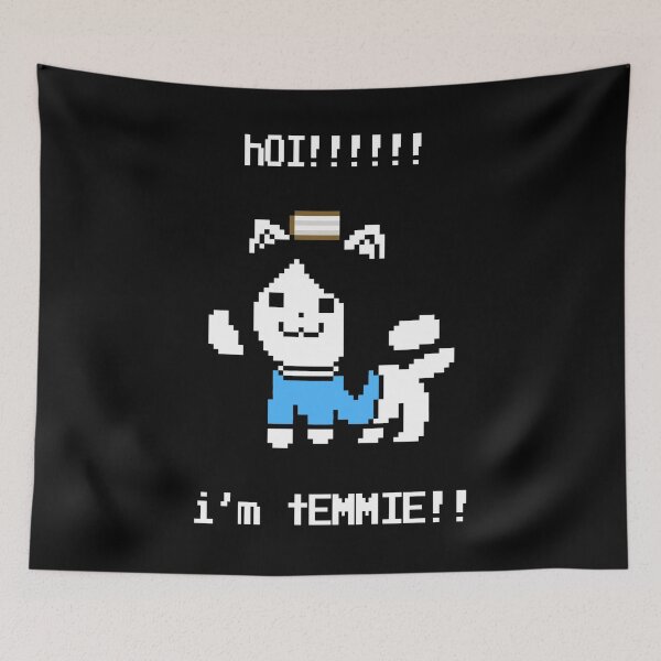 Item preview, I'm temmie character poster game designed and sold by Carvalho4780.