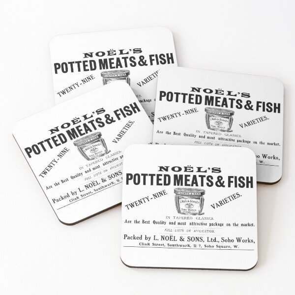 Item preview, Vintage Potted Meats advert 1914 designed and sold by Random Railways.