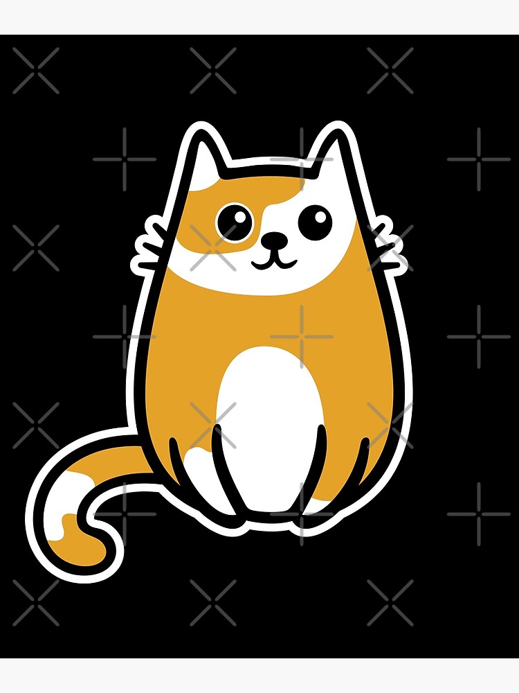 "Cute Ginger Cat Kawaii for Cat Lovers" Poster for Sale by brandoseven