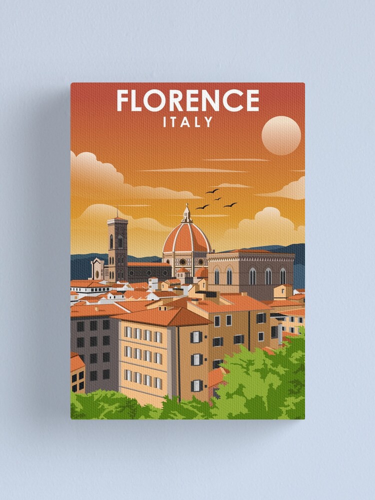 Florence Retro Travel Poster - Vintage Wall Art | Poster