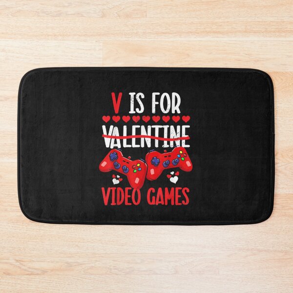 Item preview, V IS FOR VIDEO GAMES Valentines Day Video Gamer Boy Men T-Shirt designed and sold by Anthony-Wilson.