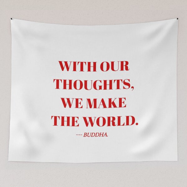 Item preview, With our thoughts quote by buddha. designed and sold by Aumcreations.