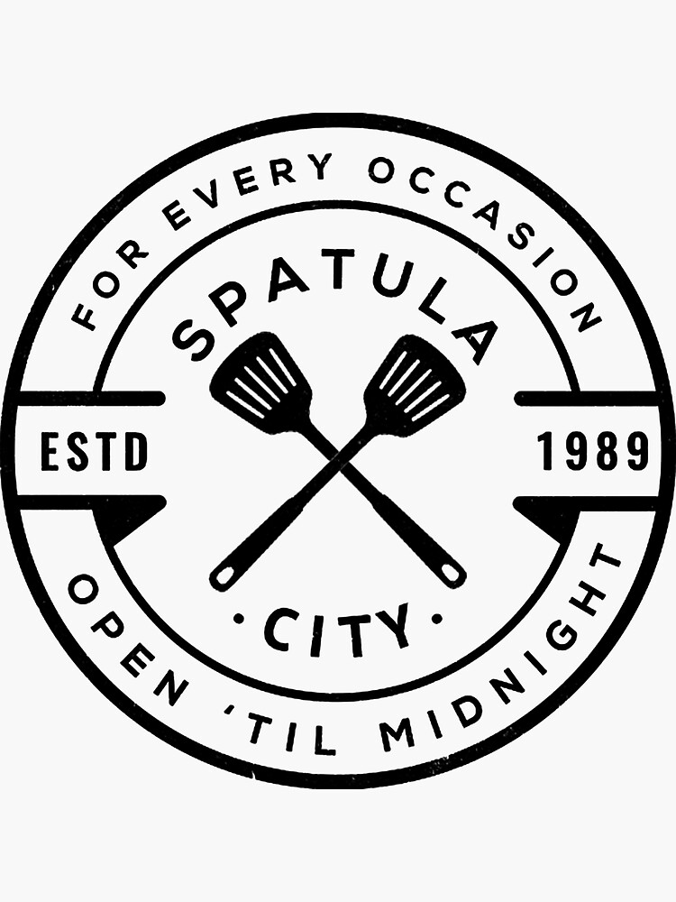 "Spatula City UHF logo" Sticker by Chaelio23 Redbubble
