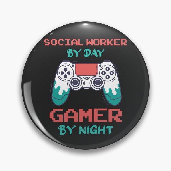 Item preview, Social Worker By Day Gamer By Night - Funny Social Worker quote gift idea For Men and Women designed and sold by Mmmm3344.