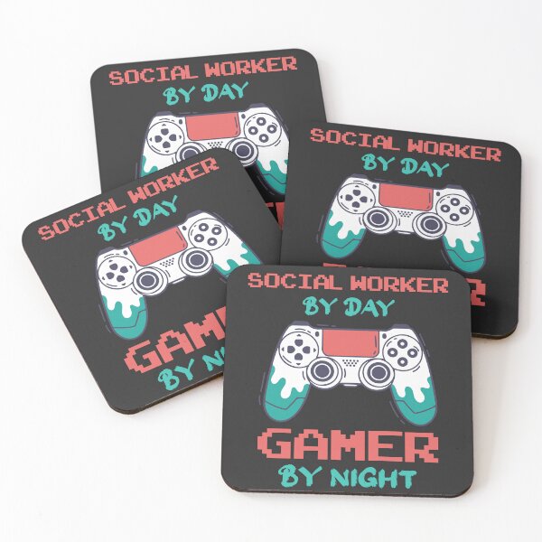 Item preview, Social Worker By Day Gamer By Night - Funny Social Worker quote gift idea For Men and Women designed and sold by Mmmm3344.