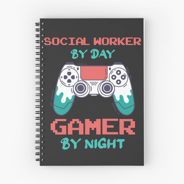 Item preview, Social Worker By Day Gamer By Night - Funny Social Worker quote gift idea For Men and Women designed and sold by Mmmm3344.