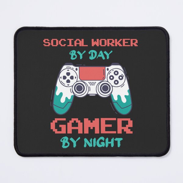 Item preview, Social Worker By Day Gamer By Night - Funny Social Worker quote gift idea For Men and Women designed and sold by Mmmm3344.