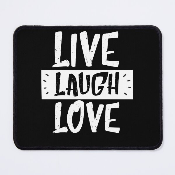 Item preview, live laugh love - inspirational black & white designed and sold by vooART.