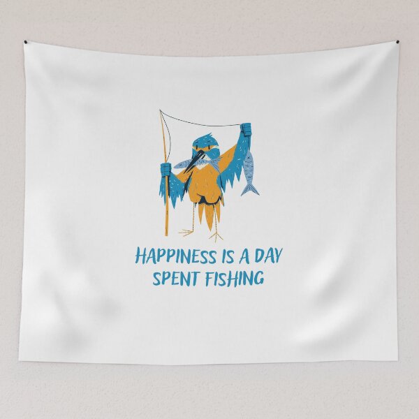 Item preview, Happiness Is A Day Spent Fishing designed and sold by Ildar012.