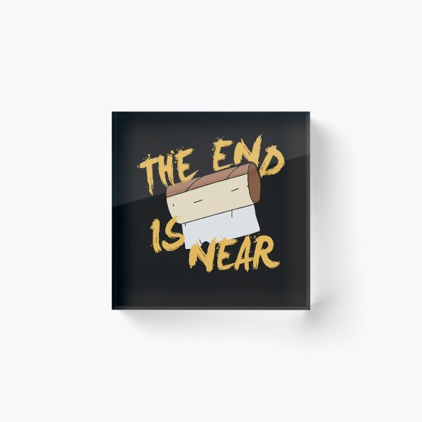 Item preview, The End Is Near Toilet Paper Toilet designed and sold by MooonTees.