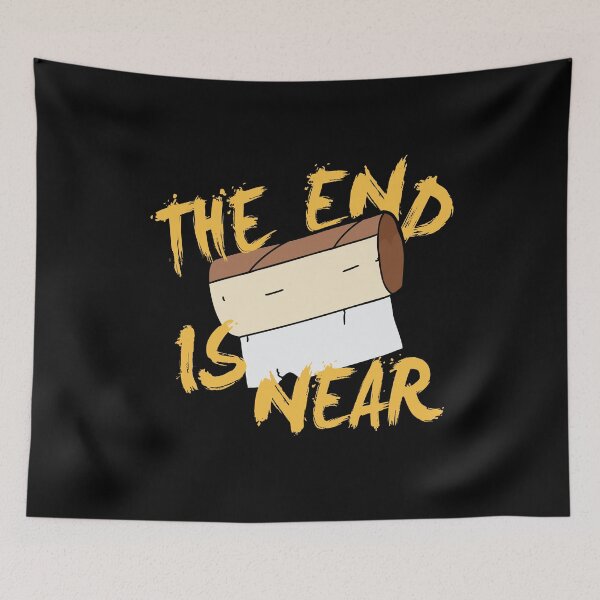 Item preview, The End Is Near Toilet Paper Toilet designed and sold by MooonTees.