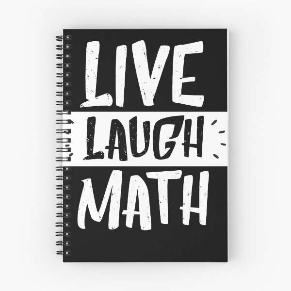 Item preview, live laugh math - inspirational black & white designed and sold by vooART.