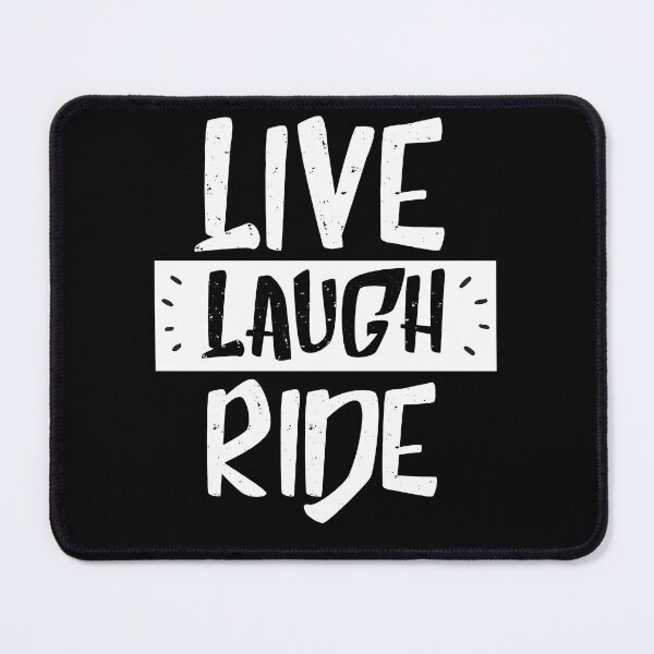 Item preview, live laugh ride - inspirational black & white designed and sold by vooART.