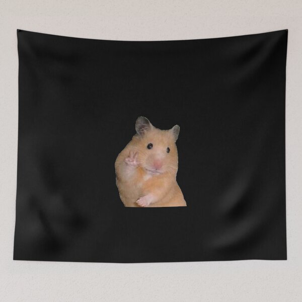 Item preview, Peace Sign Hamster Meme designed and sold by Aidallnnon.